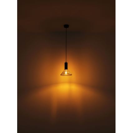 Globo - Candelabro suspenso 1xE27/60W/230V preto
