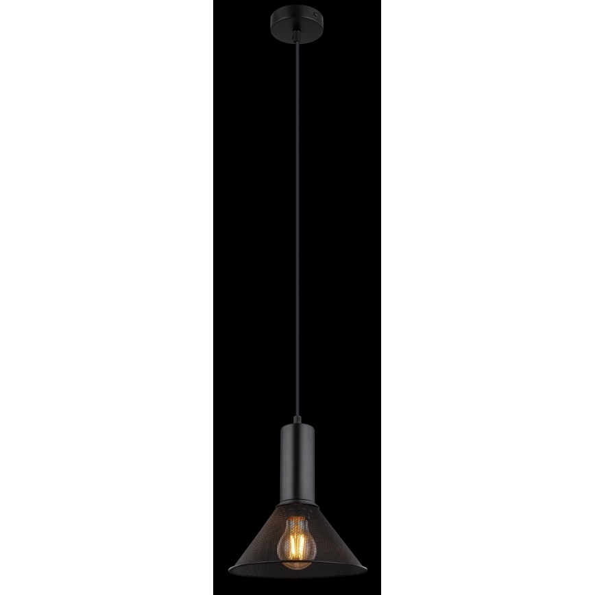 Globo - Candelabro suspenso 1xE27/60W/230V preto