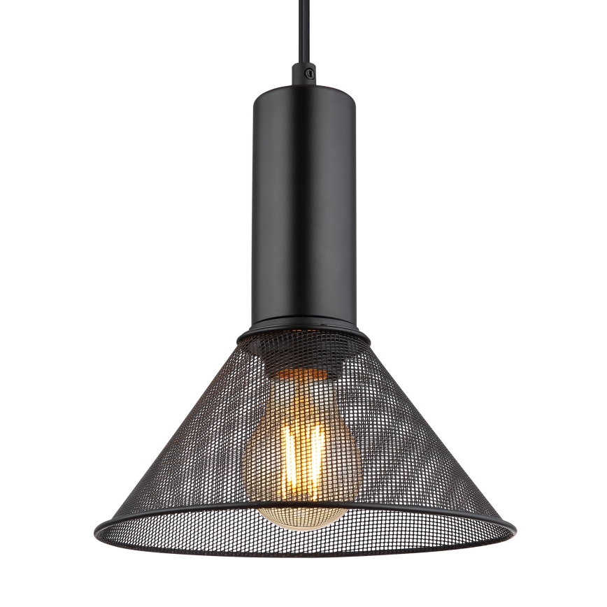 Globo - Candelabro suspenso 1xE27/60W/230V preto
