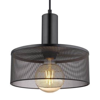 Globo - Candelabro suspenso 1xE27/60W/230V preto