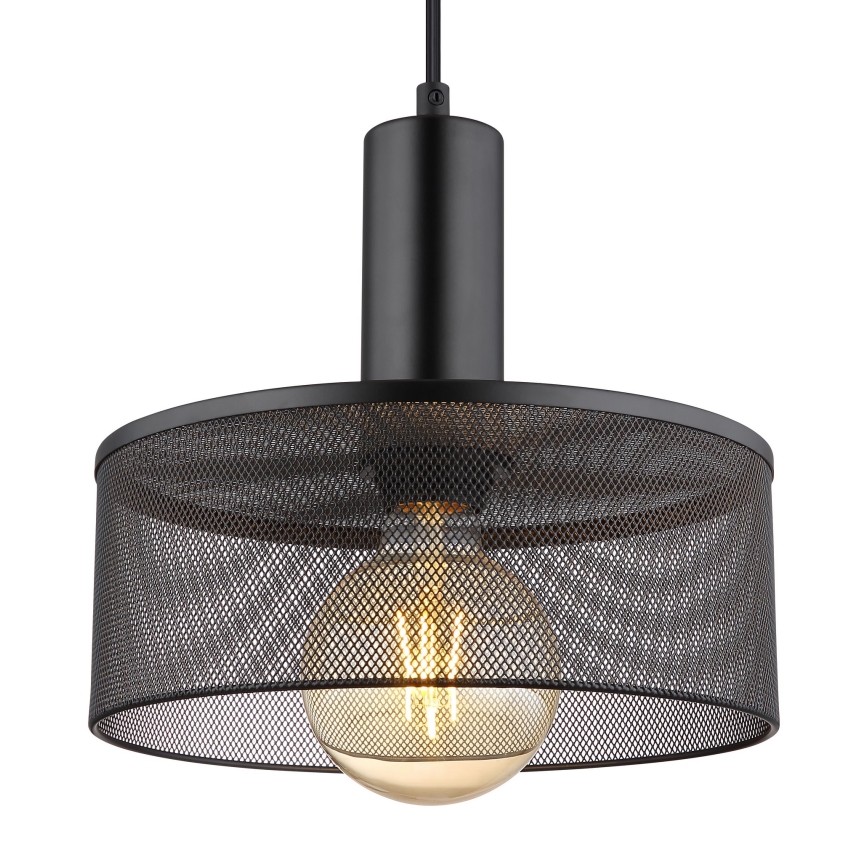 Globo - Candelabro suspenso 1xE27/60W/230V preto