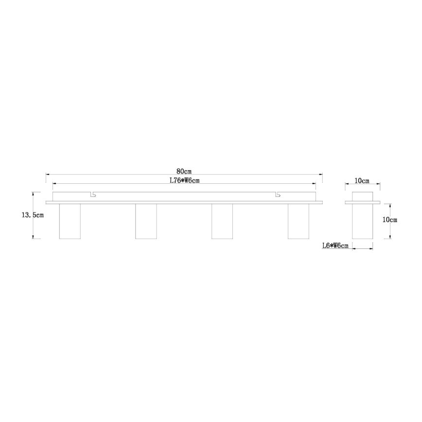 Globo 15655-4D - Iluminação de teto ERNA 4xE27/60W/230V
