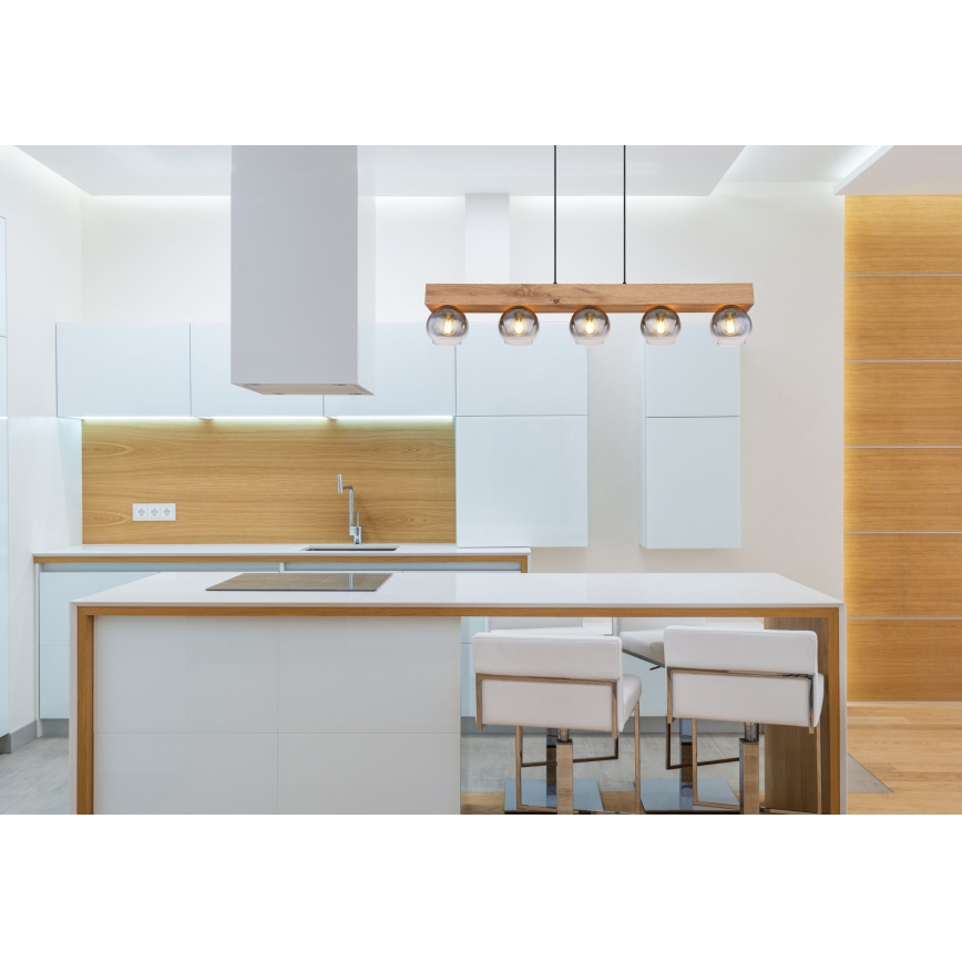 Globo - Candelabro suspenso 5xE27/40W/230V
