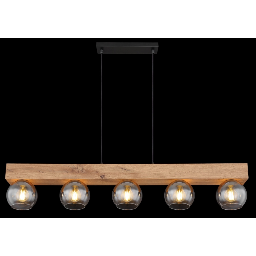 Globo - Candelabro suspenso 5xE27/40W/230V