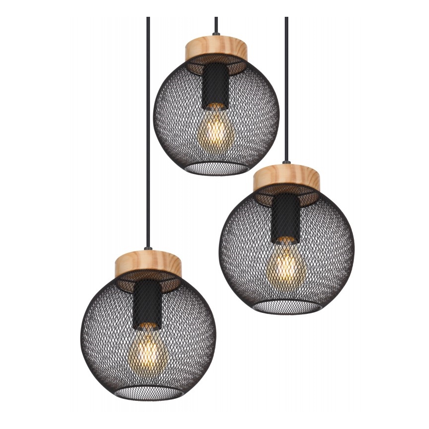 Globo - Candelabro suspenso 3xE27/60W/230V