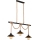 Globo 15690-3H - Lustre suspenso DIANA em cabo 3xE27/60W/230V preto