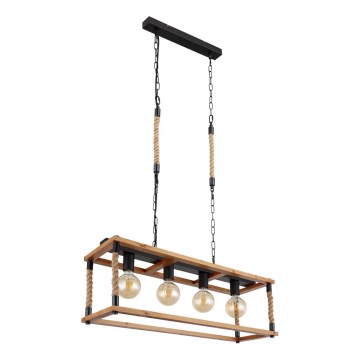 Globo 15691-4H - Candeeiro suspenso VERNON 4xE27/60W/230V