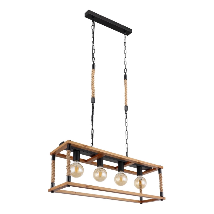 Globo 15691-4H - Candeeiro suspenso VERNON 4xE27/60W/230V