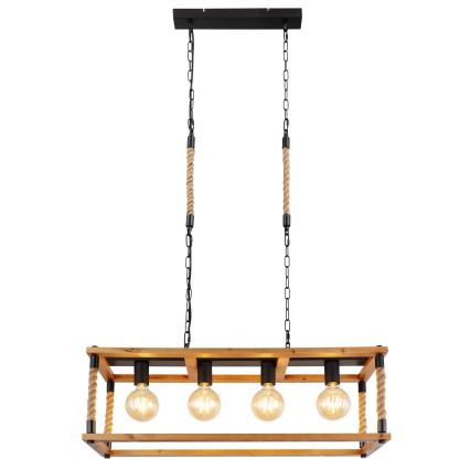 Globo 15691-4H - Candeeiro suspenso VERNON 4xE27/60W/230V