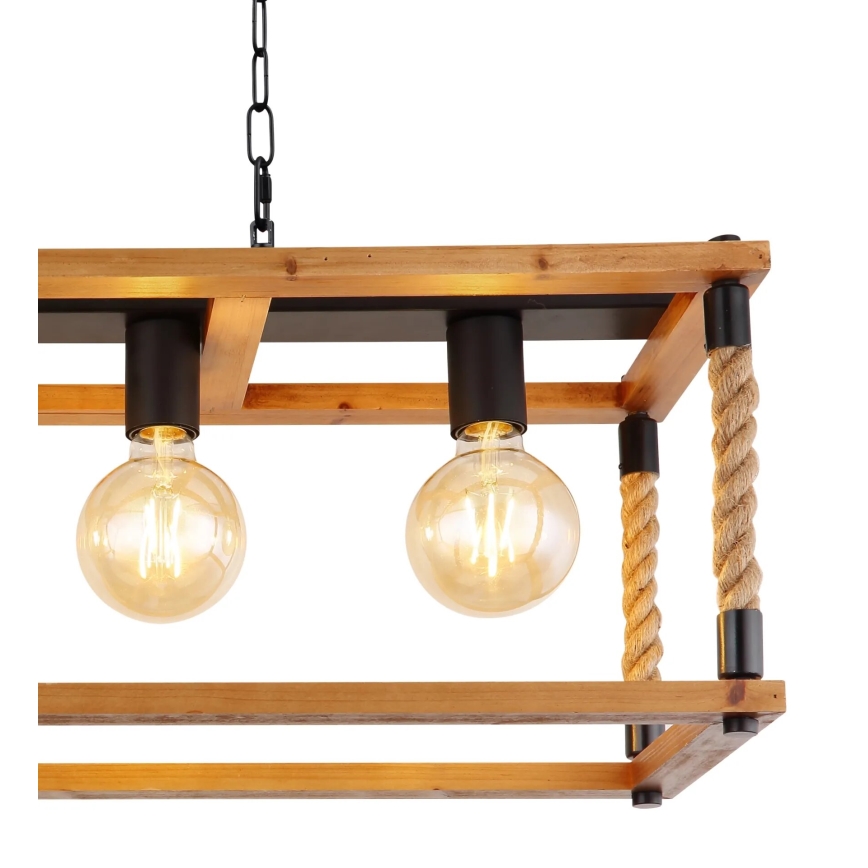 Globo 15691-4H - Candeeiro suspenso VERNON 4xE27/60W/230V