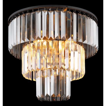 Globo - Candeeiro integrado 3xE27/40W/230V diâmetro 40 cm preto