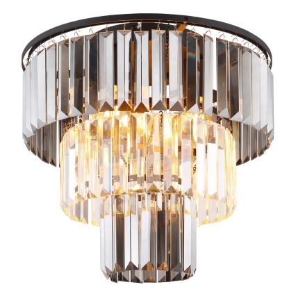 Globo - Candeeiro integrado 3xE27/40W/230V diâmetro 40 cm preto