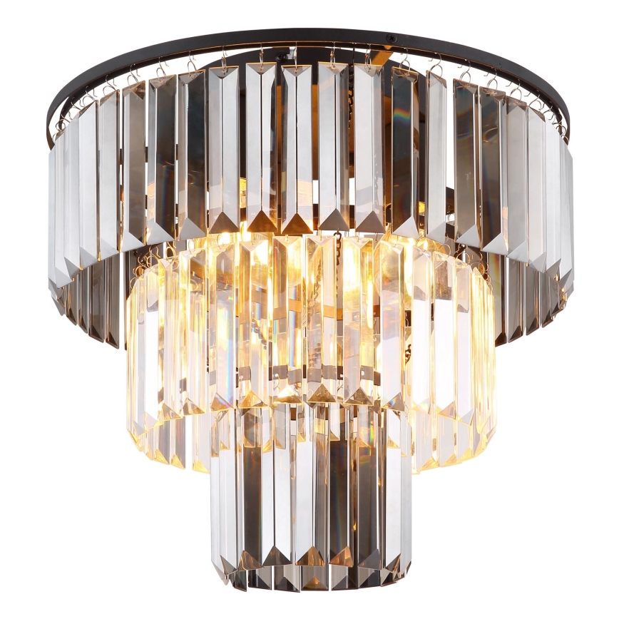 Globo - Candeeiro integrado 3xE27/40W/230V diâmetro 40 cm preto