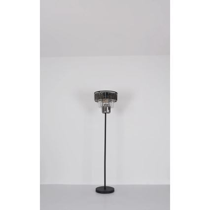Globo - Candeeiro de chão 3xE27/40W/230V diâmetro 40 cm preto