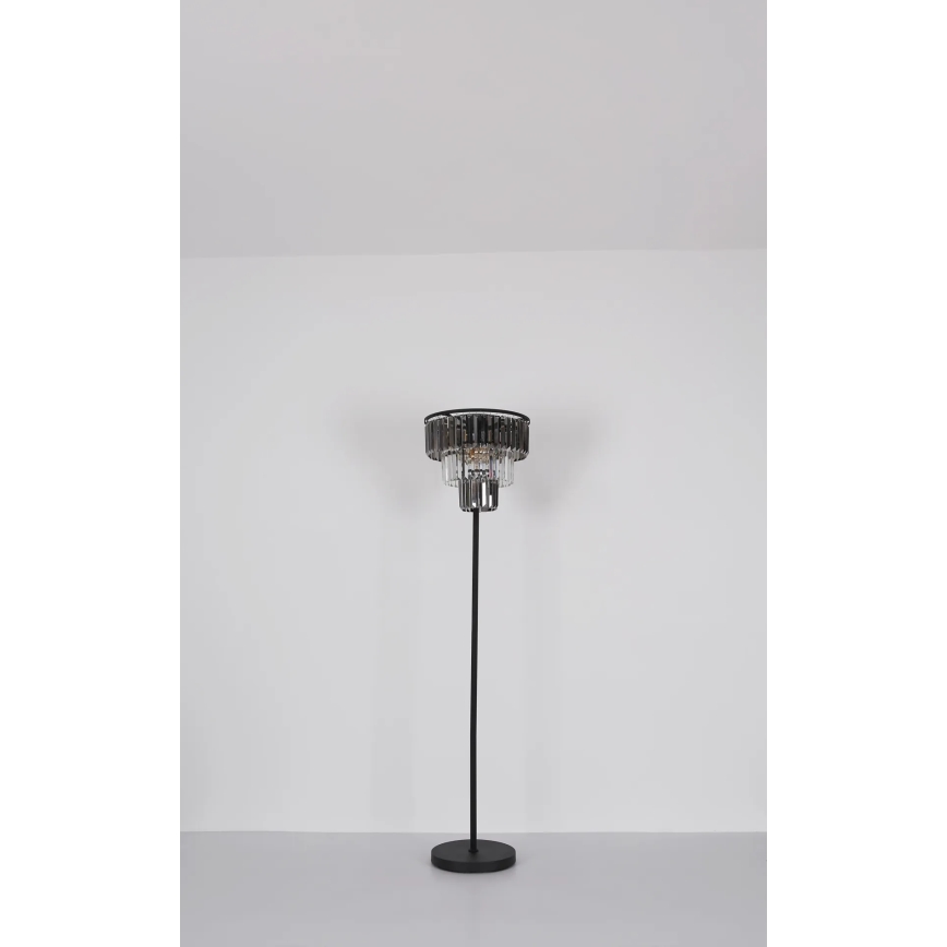 Globo - Candeeiro de chão 3xE27/40W/230V diâmetro 40 cm preto