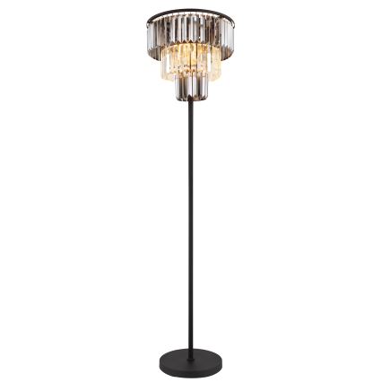 Globo - Candeeiro de chão 3xE27/40W/230V diâmetro 40 cm preto