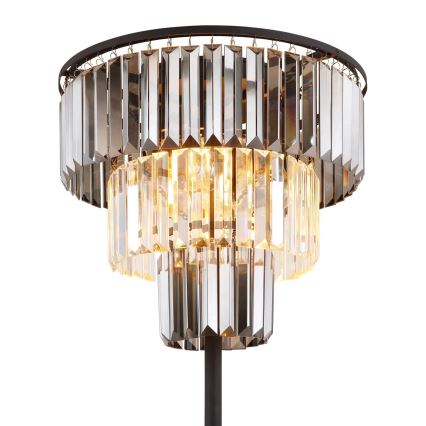 Globo - Candeeiro de chão 3xE27/40W/230V diâmetro 40 cm preto