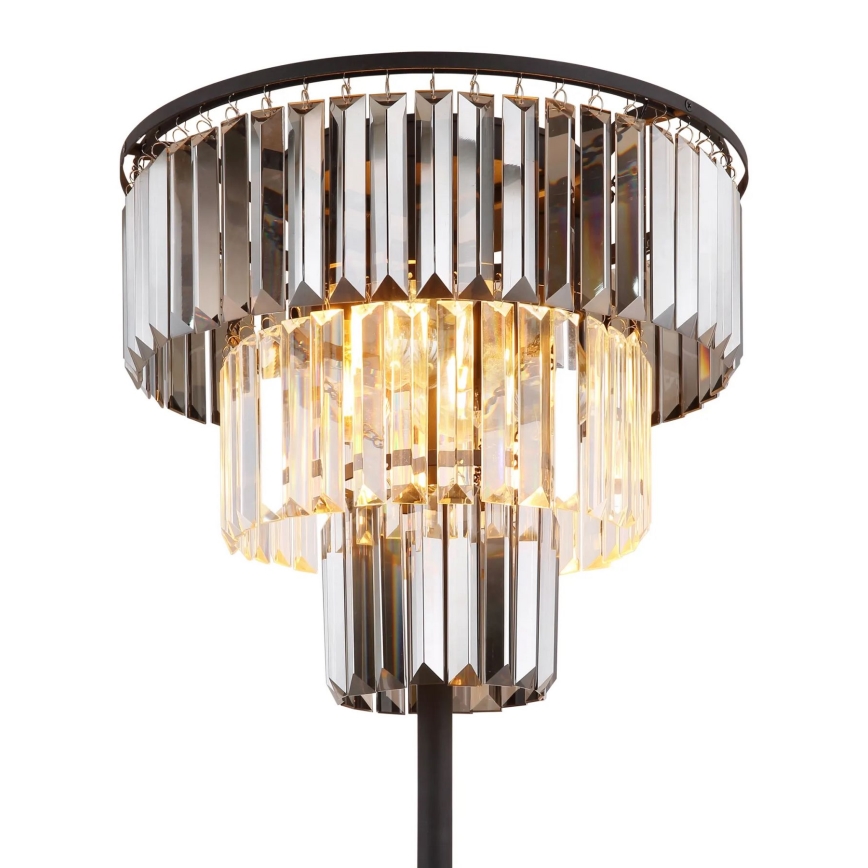 Globo - Candeeiro de chão 3xE27/40W/230V diâmetro 40 cm preto