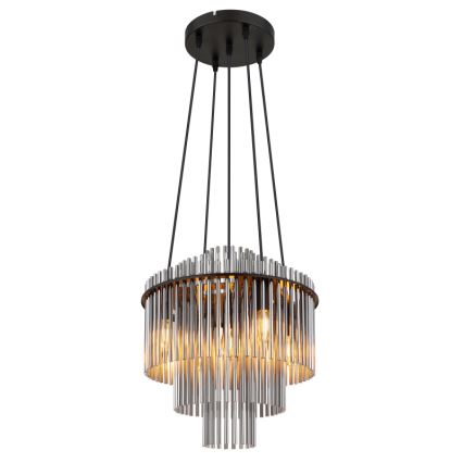 Globo - Candeeiro suspenso 5xE14/40W/230V preto