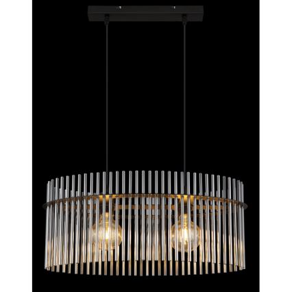 Globo - Candeeiro suspenso 2xE27/60W/230V preto