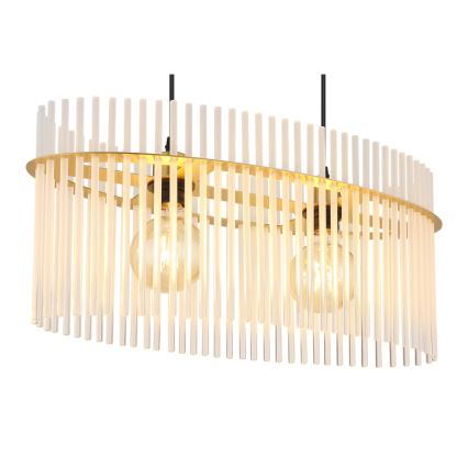 Globo - Candeeiro suspenso 2xE27/60W/230V dourado
