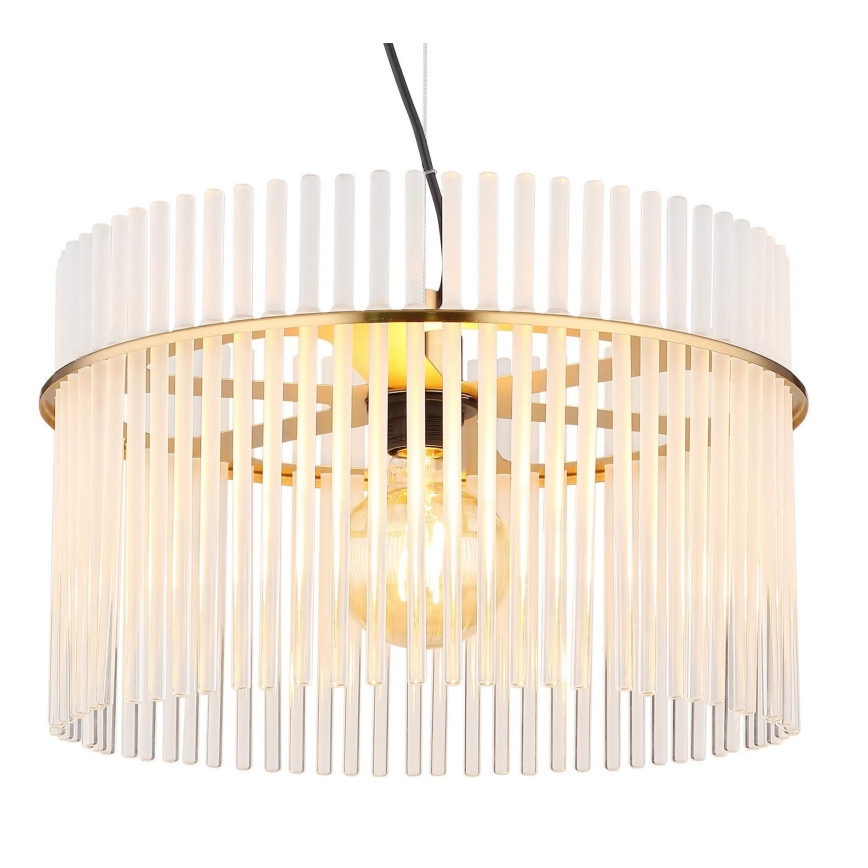 Globo - Candeeiro suspenso 1xE27/60W/230V diâmetro 40 cm dourado