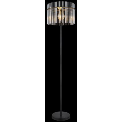 Globo - Candeeiro de chão 1xE27/60W/230V preto