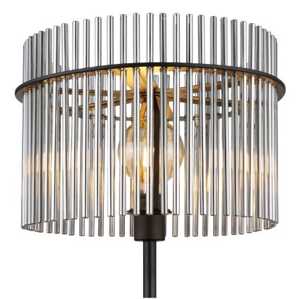 Globo - Candeeiro de chão 1xE27/60W/230V preto