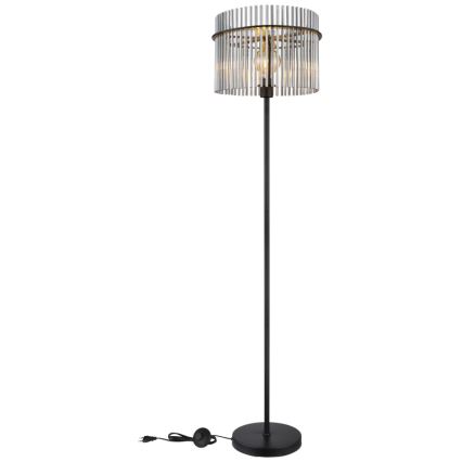 Globo - Candeeiro de chão 1xE27/60W/230V preto