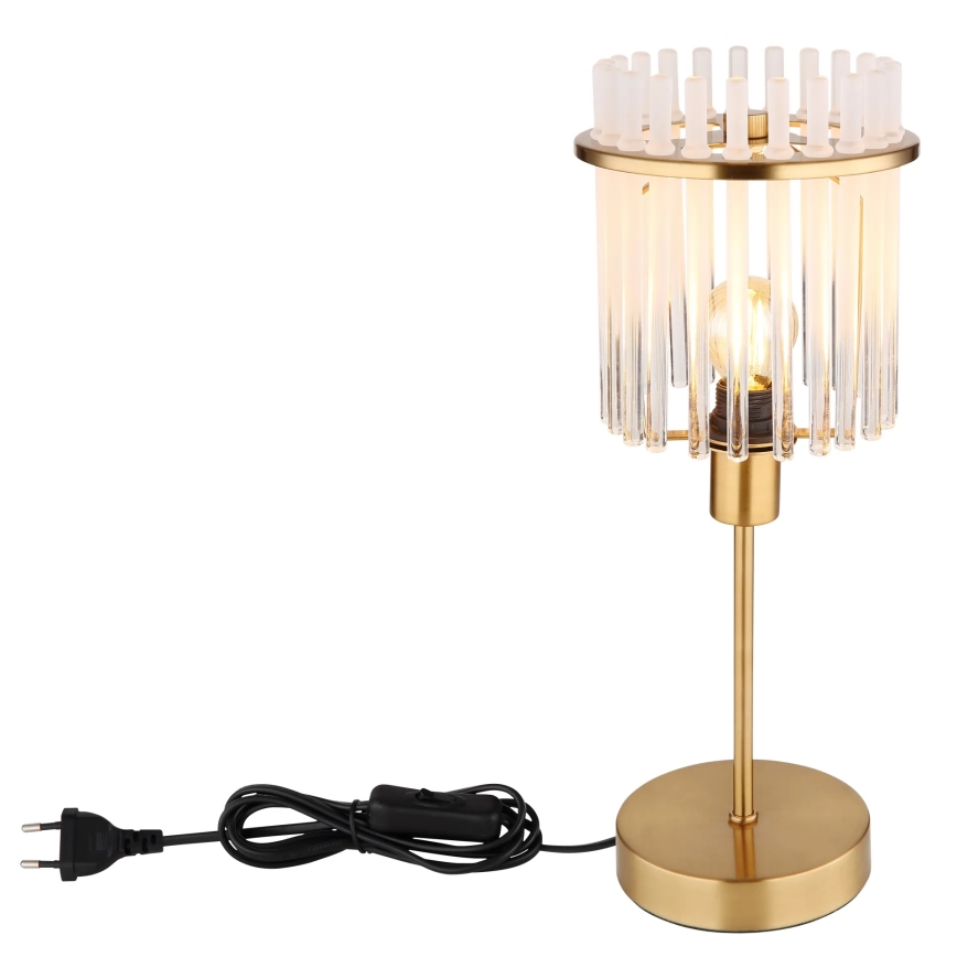 Globo - Candeeiro de mesa 1xE14/40W/230V diâmetro 15 cm dourado