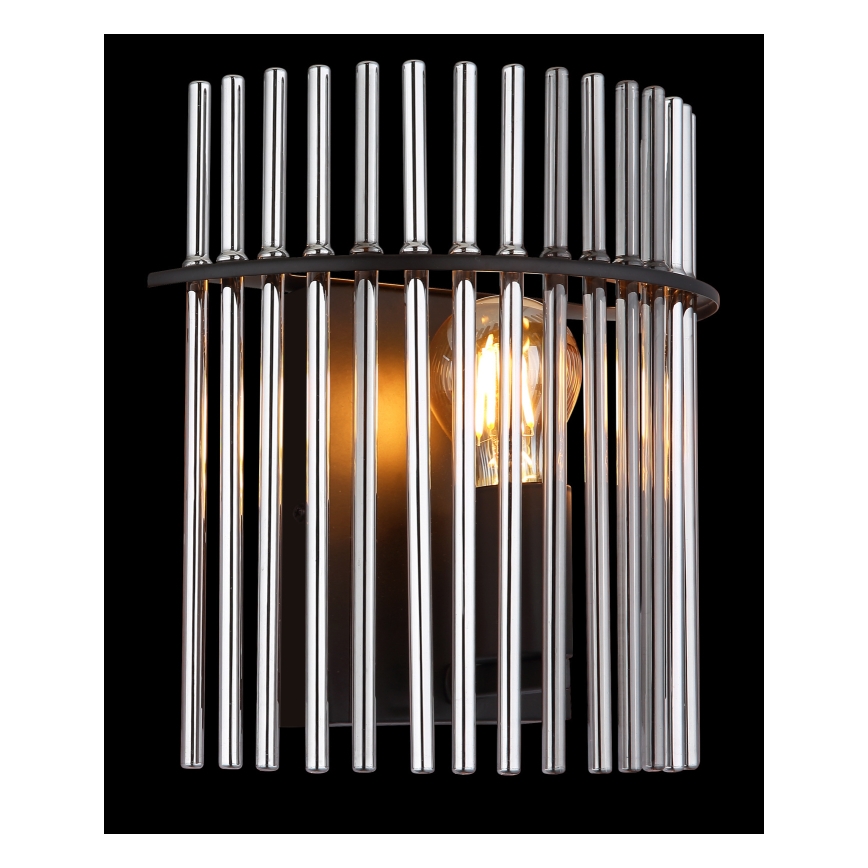 Globo - Iluminação de parede 1xE27/60W/230V preto