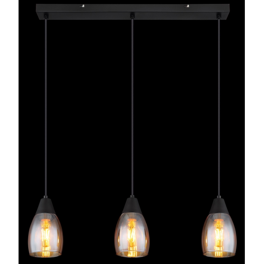 Globo - Candelabro suspenso 3xE27/15W/230V
