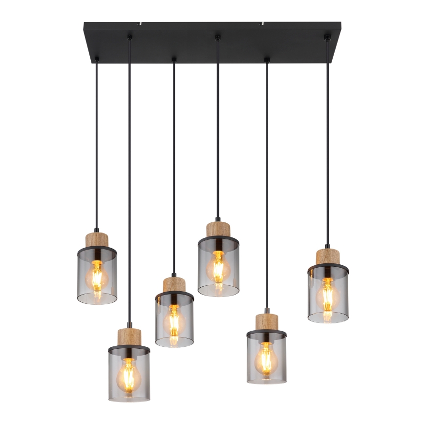 Globo - Candeeiro suspenso 6xE27/15W/230V