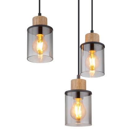 Globo - Candeeiro suspenso 6xE27/15W/230V