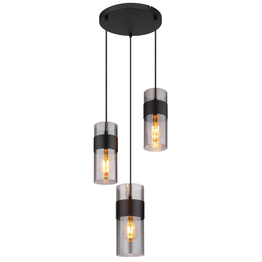 Globo - Candeeiro suspenso 3xE27/60W/230V