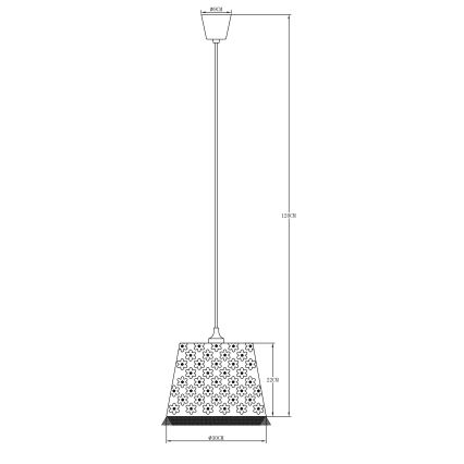 Globo - Candeeiro suspenso de criança 1xE27/60W/230V rosa
