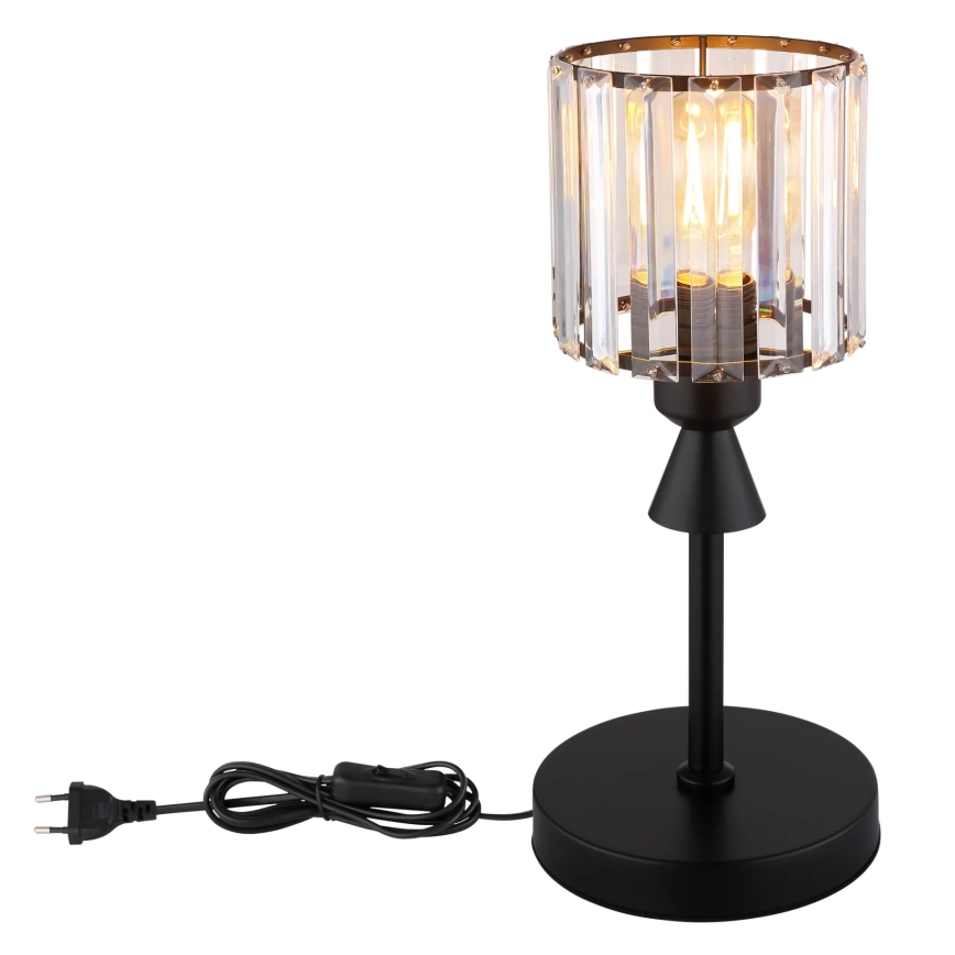 Globo - Candeeiro de mesa 1xE27/60W/230V diâmetro 15 cm preto