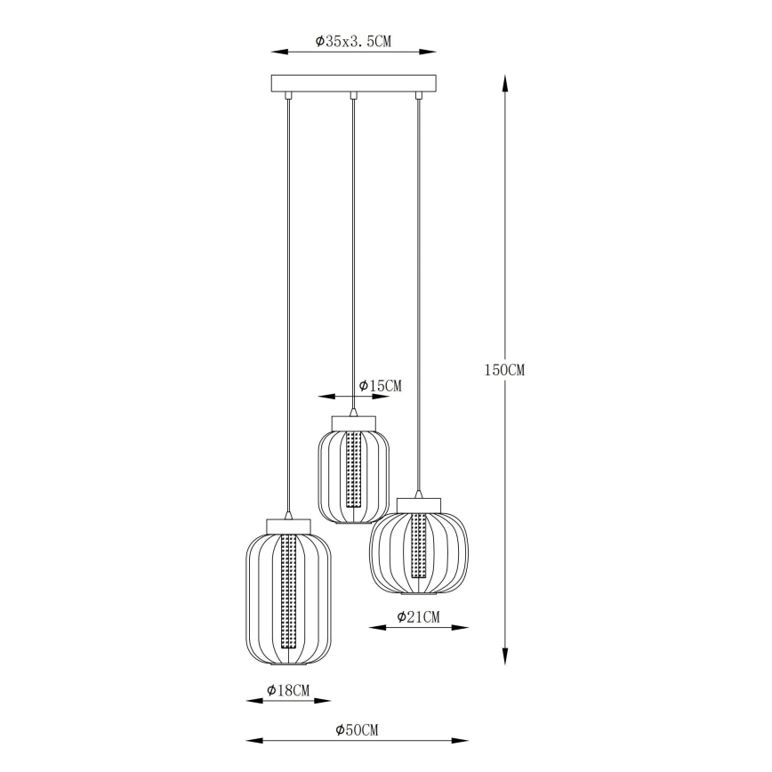 Globo - Candeeiro suspenso LED LED/23W/230V
