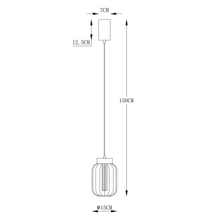 Globo - Candeeiro suspenso LED LED/8W/230V