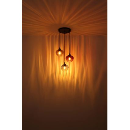 Globo - Candeeiro suspenso 3xE27/60W/230V