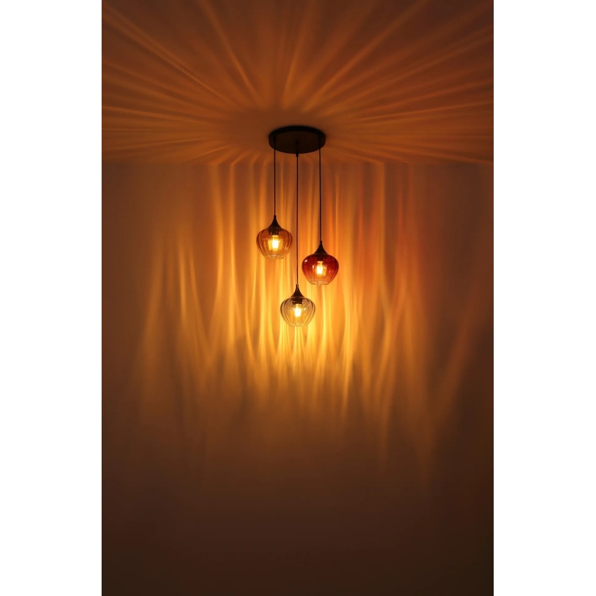 Globo - Candeeiro suspenso 3xE27/60W/230V