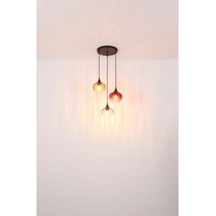 Globo - Candeeiro suspenso 3xE27/60W/230V