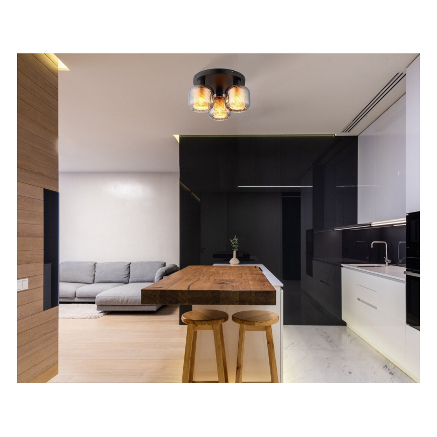 Globo - Iluminação de teto 3xE27/25W/230V diâmetro 37 cm