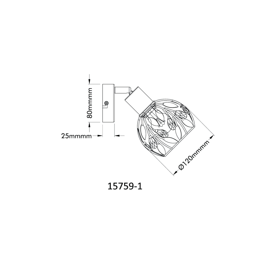 Globo - Foco de parede 1xE14/25W/230V