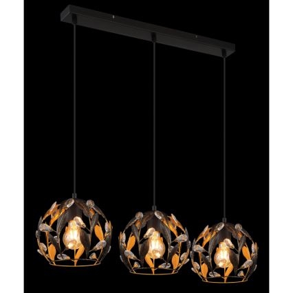 Globo - Candeeiro suspenso 3xE27/40W/230V