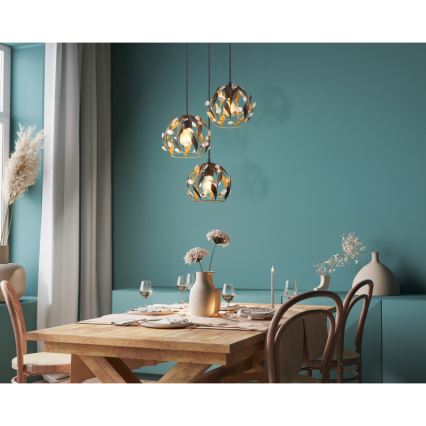 Globo - Candeeiro suspenso 3xE27/40W/230V diâmetro 41 cm