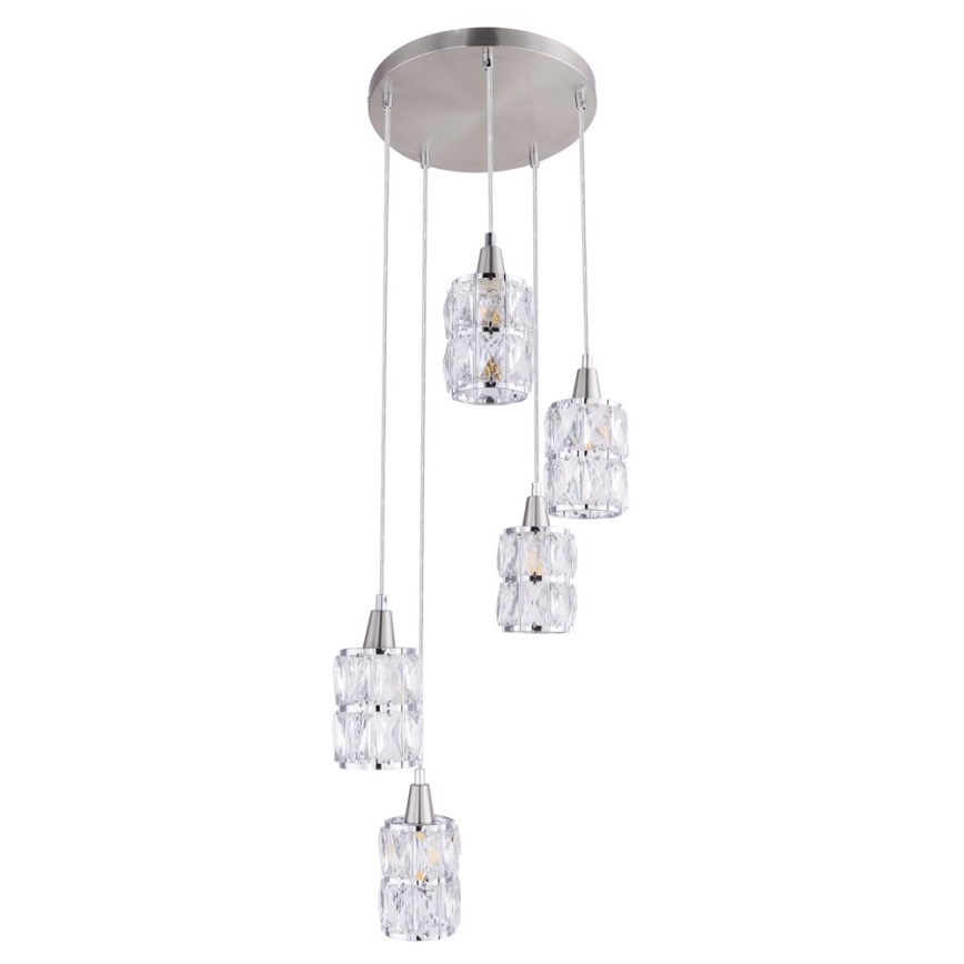 Globo - Candelabro suspenso 5xE14/40W/230V