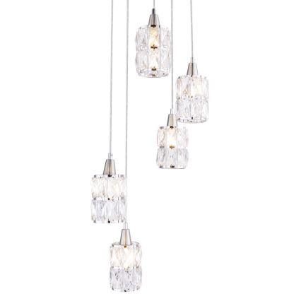 Globo - Candelabro suspenso 5xE14/40W/230V