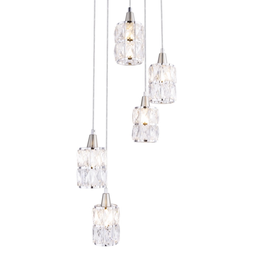 Globo - Candelabro suspenso 5xE14/40W/230V