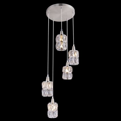 Globo - Candelabro suspenso 5xE14/40W/230V